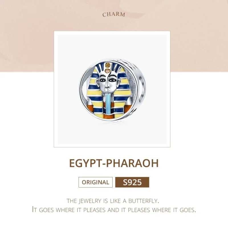 (immagine per) Charm tipo Pandora Egitto - Faraone - SCC1858 - Visualizza 5
