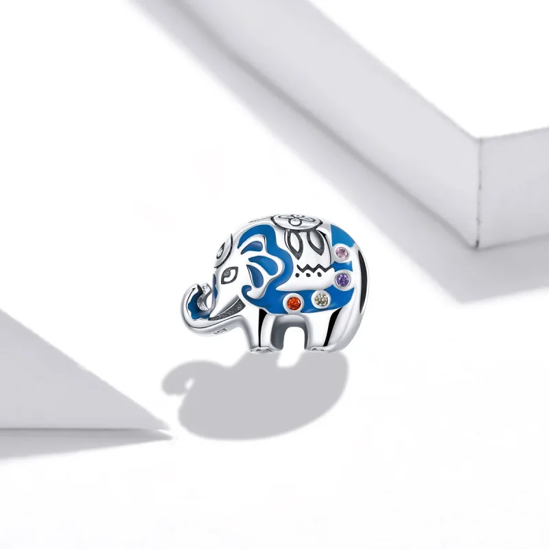 (immagine per) Charm tipo Pandora Elefante adorabile colorato - SCC1821 - Visualizza 2