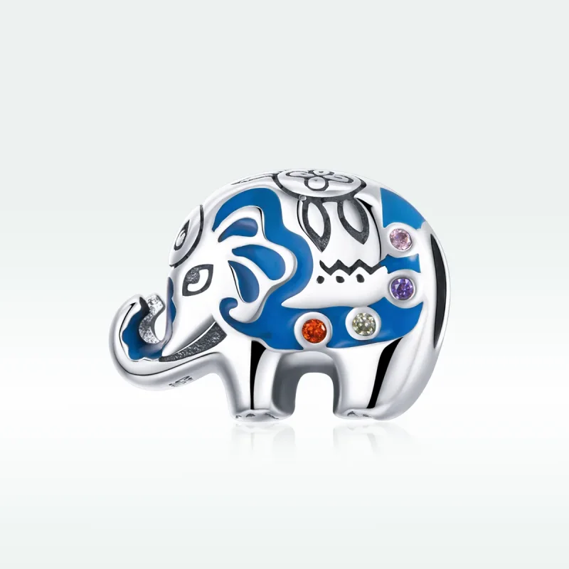 (immagine per) Charm tipo Pandora Elefante adorabile colorato - SCC1821 - Visualizza 5