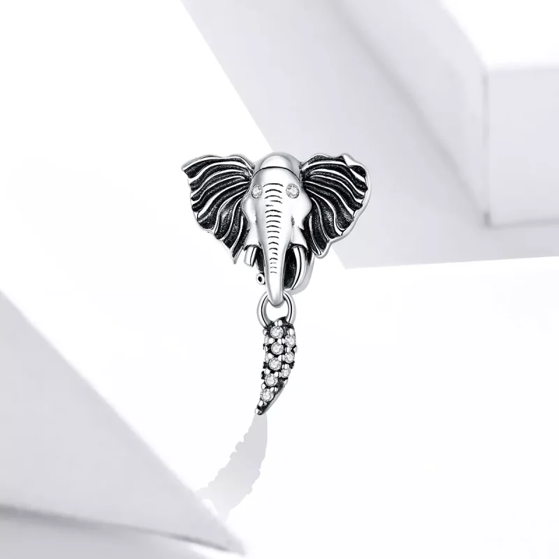 (immagine per) Charm tipo Pandora Elefante con denti mancanti - SCC1583 - Visualizza 2