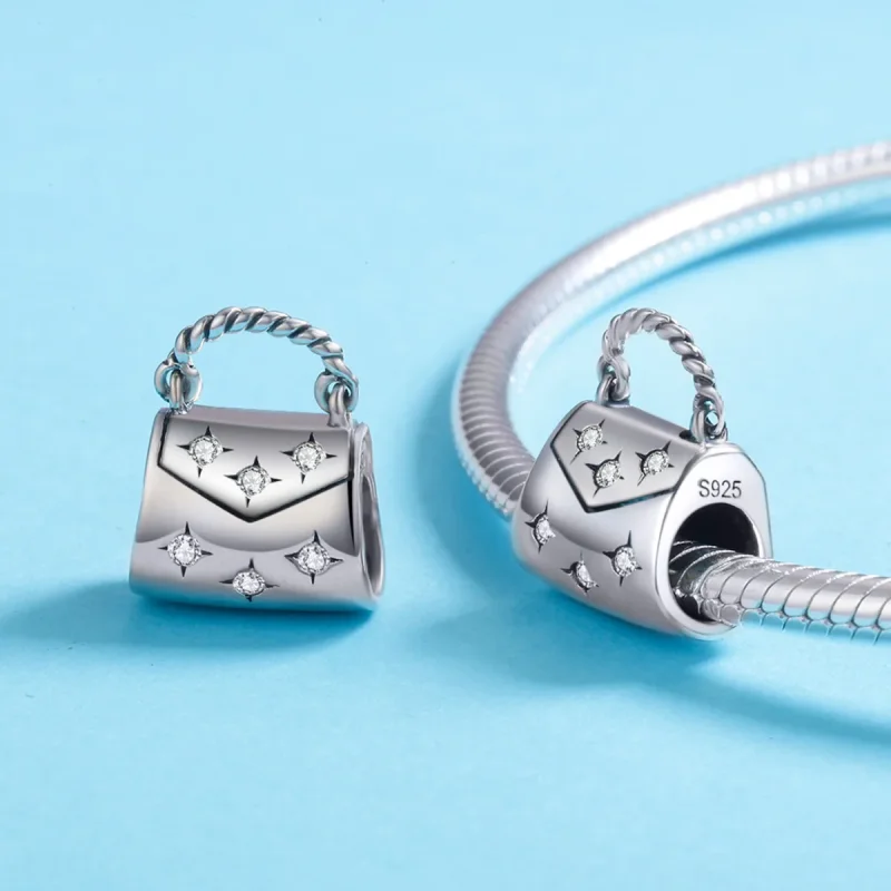 (immagine per) Charm tipo Pandora Elegante borsa per la spesa - SCC607 - Visualizza 5