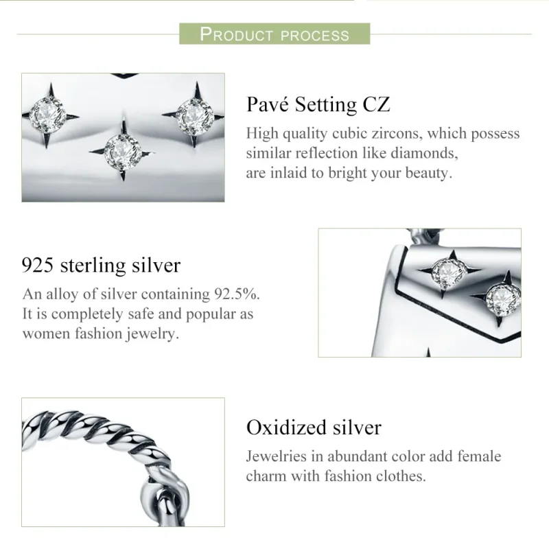 (immagine per) Charm tipo Pandora Elegante borsa per la spesa - SCC607 - Visualizza 7