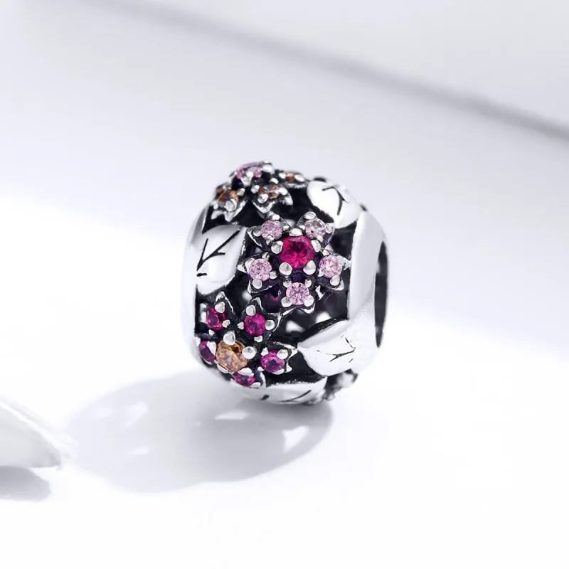 (immagine per) Charm tipo Pandora Elegante fiore di ciliegio - SCC1446 - Visualizza 2