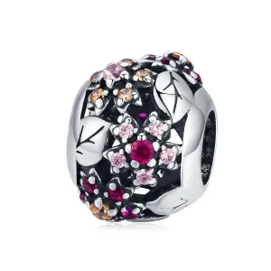(immagine per) Charm tipo Pandora Elegante fiore di ciliegio - SCC1446