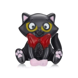 (immagine per) Charm tipo Pandora Elegante gatto nero - SCC2031