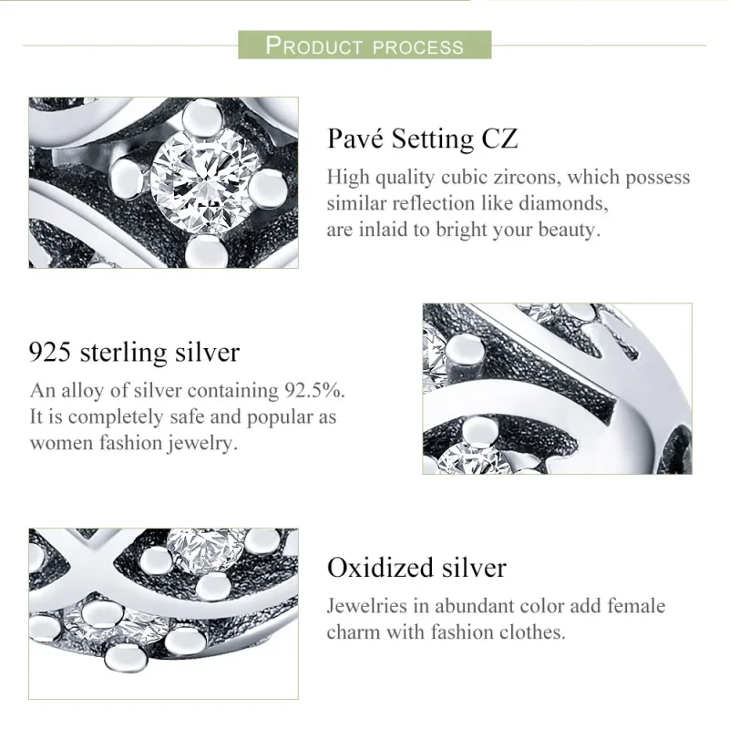 (immagine per) Charm tipo Pandora Eleganza - SCC732 - Visualizza 7