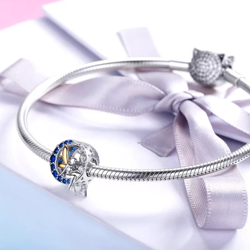 (immagine per) Charm tipo Pandora Elfo chiaro di luna - BSC070 - Visualizza 3
