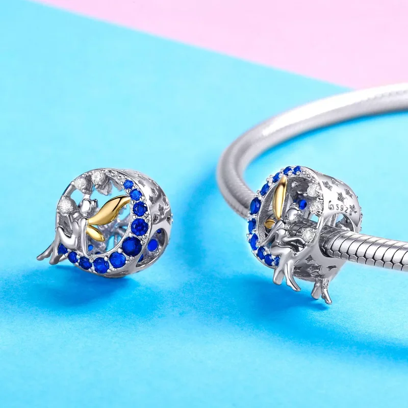 (immagine per) Charm tipo Pandora Elfo chiaro di luna - BSC070 - Visualizza 4