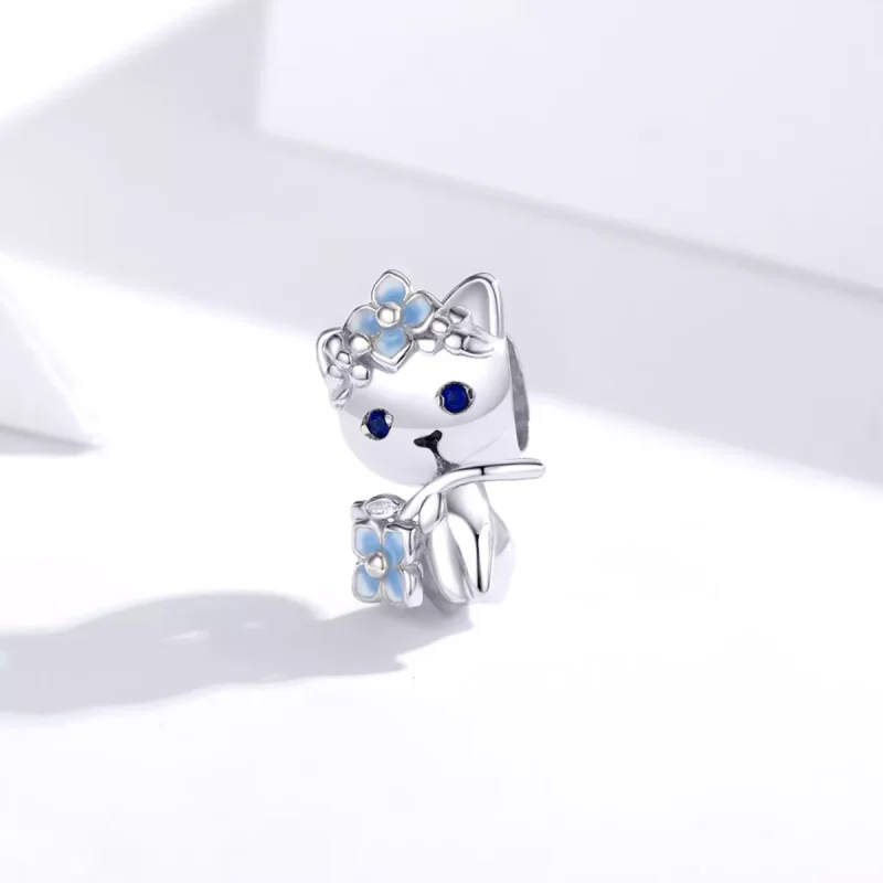 (immagine per) Charm tipo Pandora Elfo Gatto - BSC394 - Visualizza 2