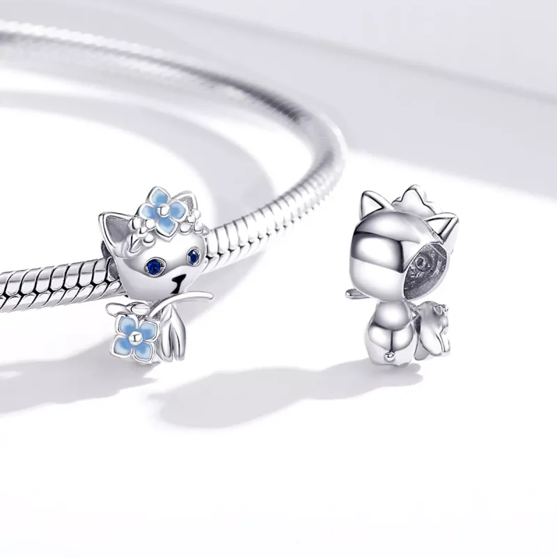 (immagine per) Charm tipo Pandora Elfo Gatto - BSC394 - Visualizza 4
