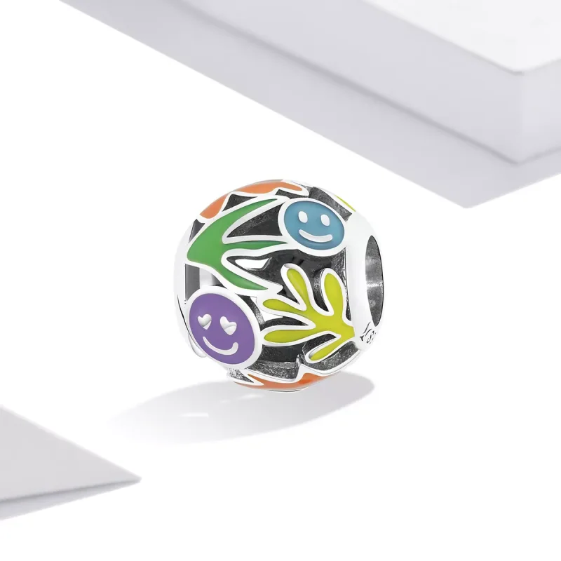 (immagine per) Charm tipo Pandora Faccina di erba - SCC2163 - Visualizza 2