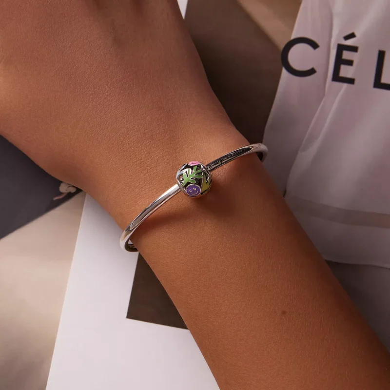 (immagine per) Charm tipo Pandora Faccina di erba - SCC2163 - Visualizza 5