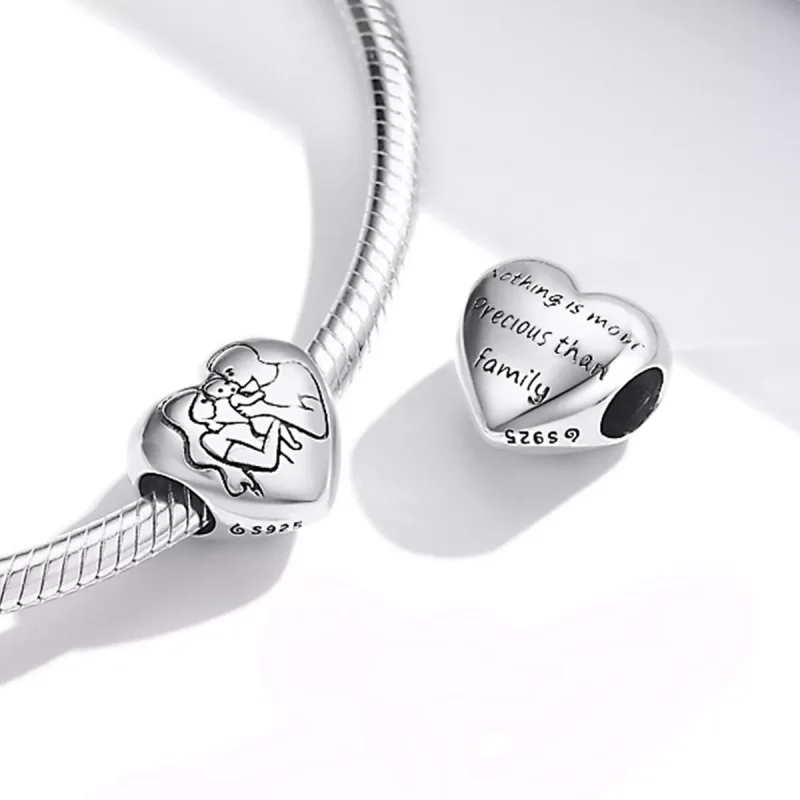(immagine per) Charm tipo Pandora Famiglia - BSC494 - Visualizza 4