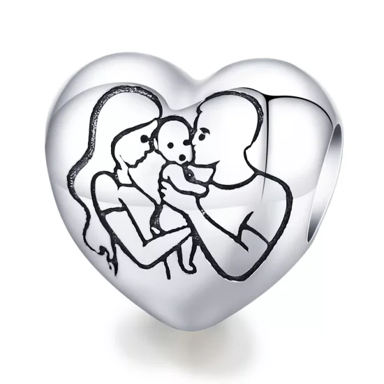 (immagine per) Charm tipo Pandora Famiglia - BSC494