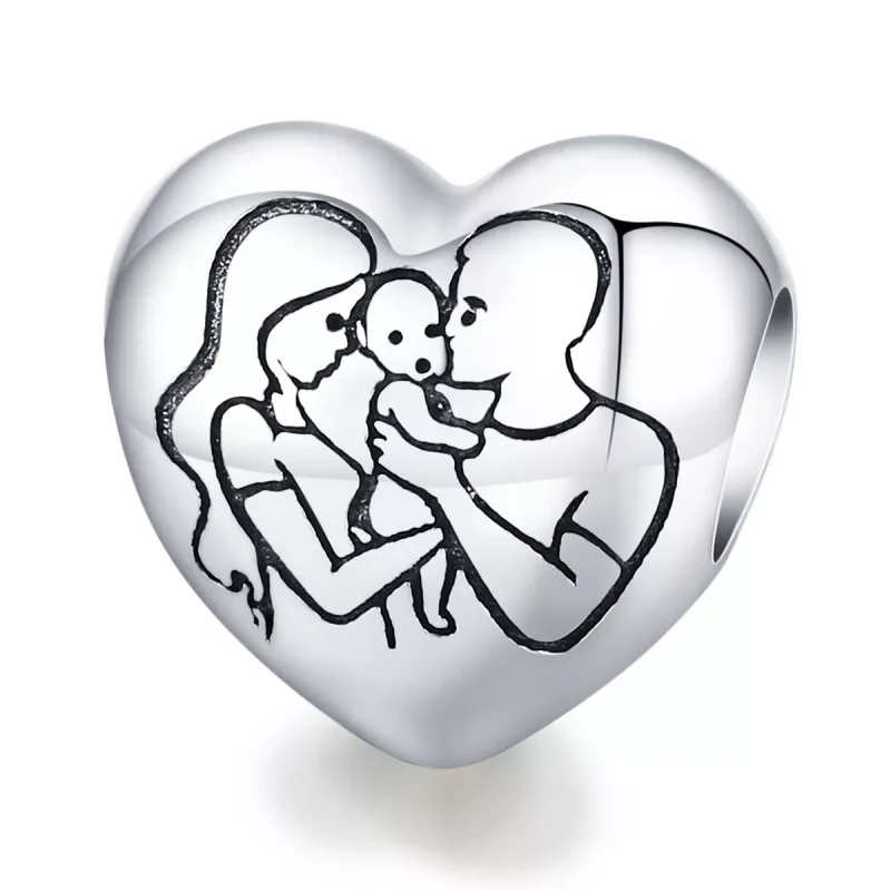 (immagine per) Charm tipo Pandora Famiglia - BSC494