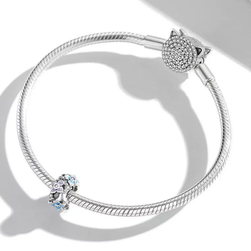 (immagine per) Charm tipo Pandora Farfalla Amore Fiore - SCC2063 - Visualizza 3