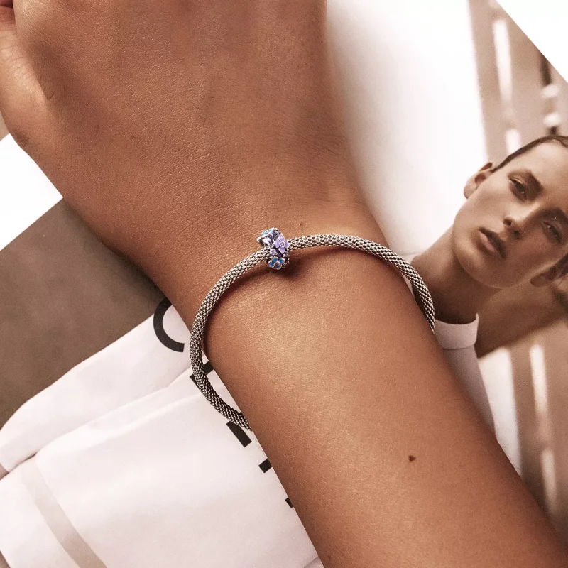 (immagine per) Charm tipo Pandora Farfalla Amore Fiore - SCC2063 - Visualizza 5