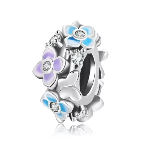 (immagine per) Charm tipo Pandora Farfalla Amore Fiore - SCC2063