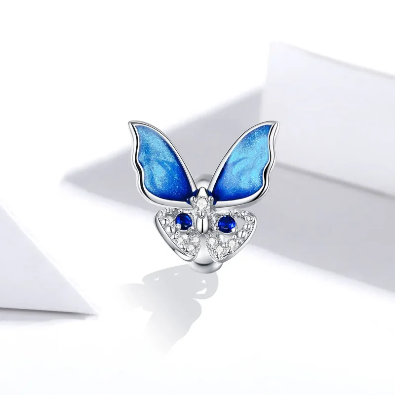 (immagine per) Charm tipo Pandora Farfalla colorata - BSC405 - Visualizza 2