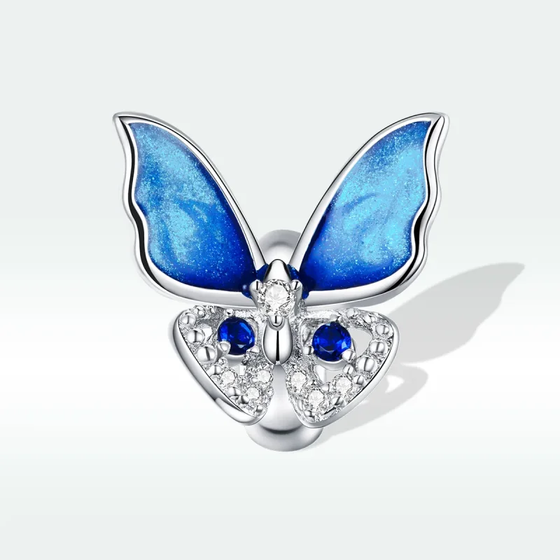 (immagine per) Charm tipo Pandora Farfalla colorata - BSC405 - Visualizza 5