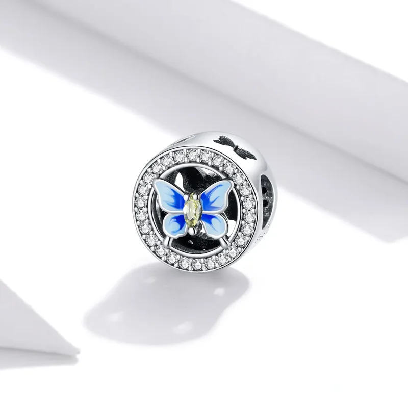 (immagine per) Charm tipo Pandora Farfalla colorata - SCC1682 - Visualizza 2