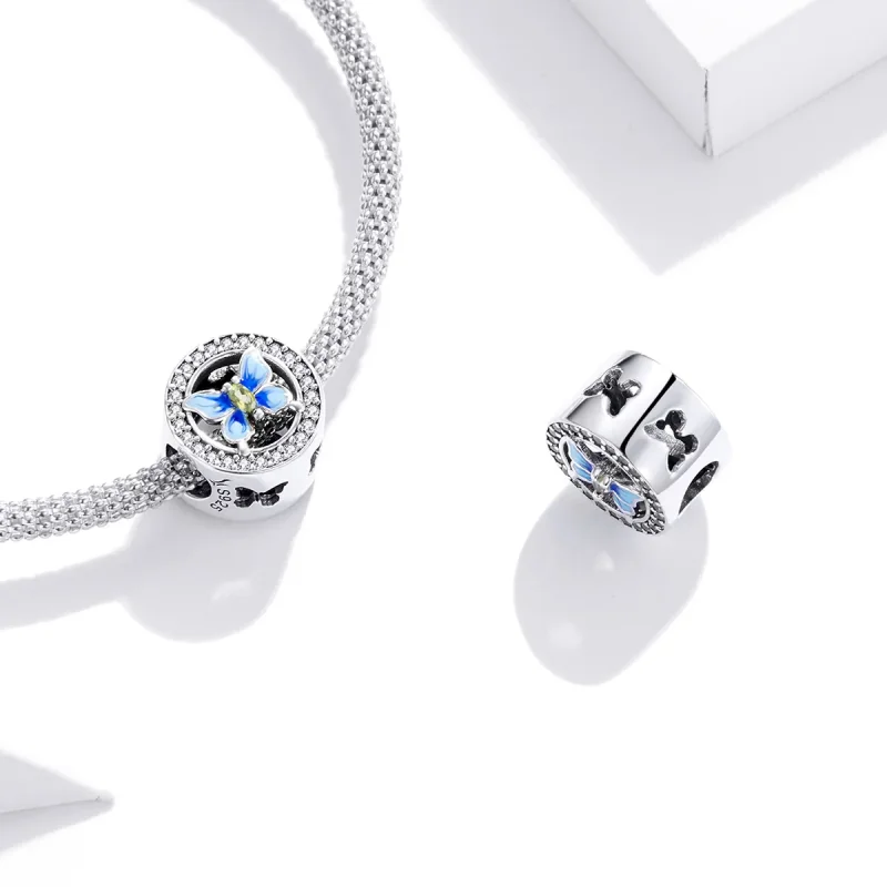 (immagine per) Charm tipo Pandora Farfalla colorata - SCC1682 - Visualizza 4