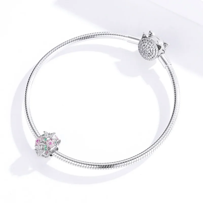 (immagine per) Charm tipo Pandora Farfalla danzante - BSC116 - Visualizza 3