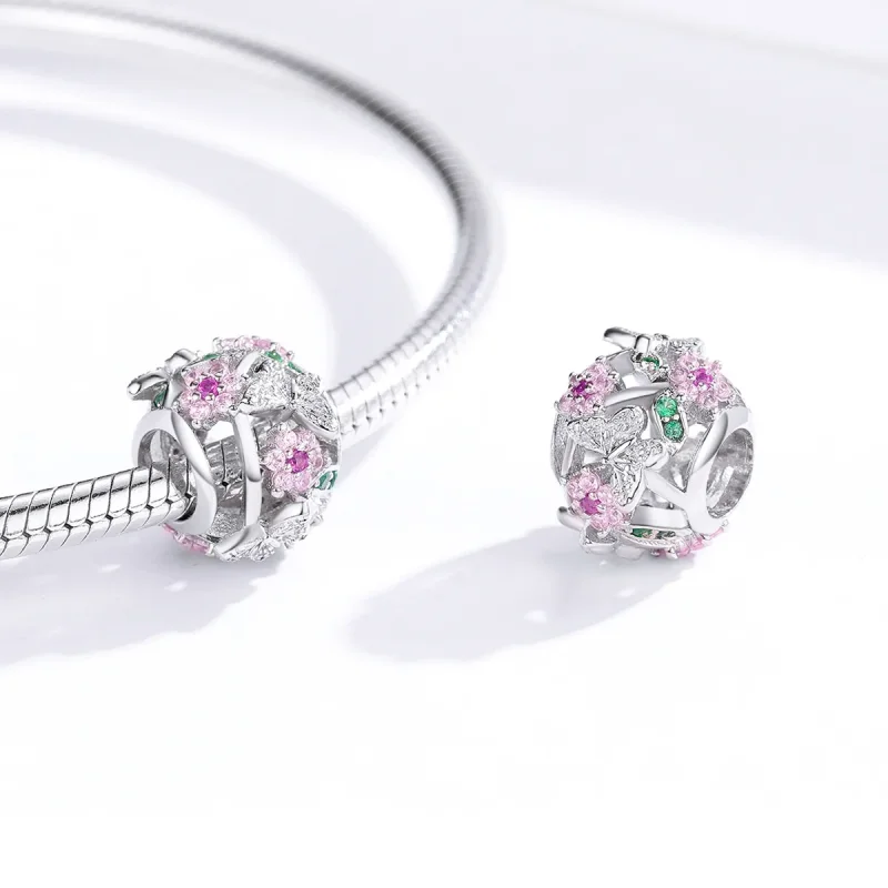 (immagine per) Charm tipo Pandora Farfalla danzante - BSC116 - Visualizza 4
