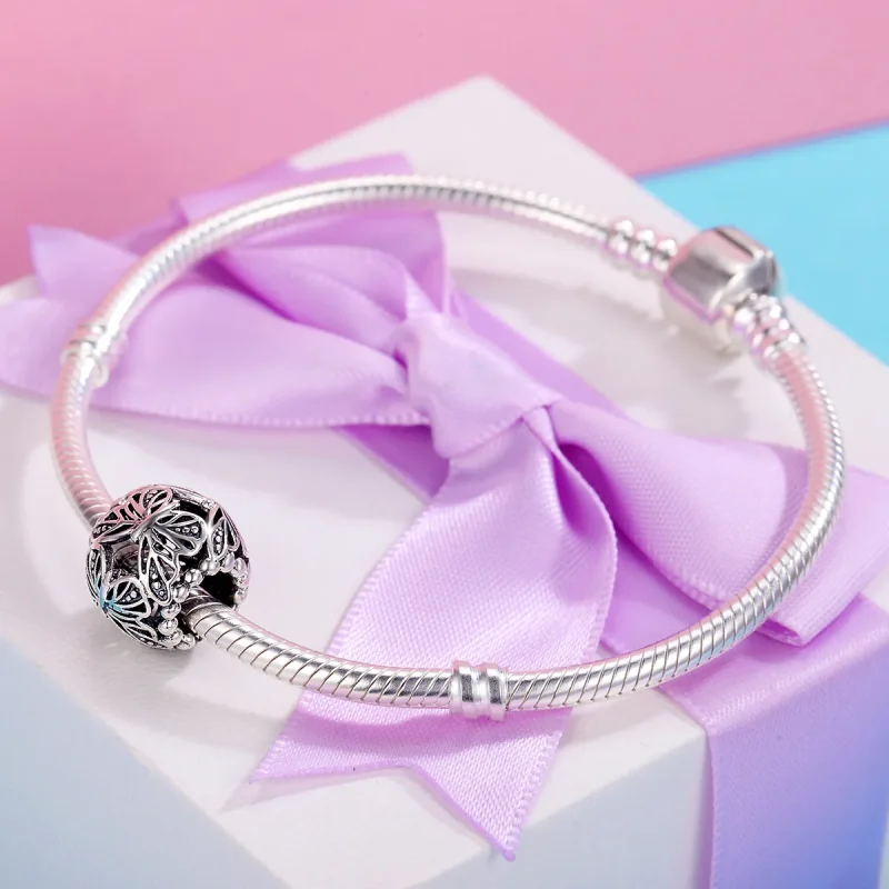 (immagine per) Charm tipo Pandora Farfalla d'epoca - SCC491 - Visualizza 5