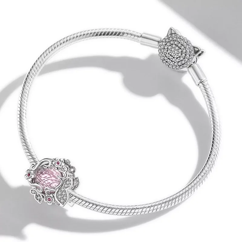 (immagine per) Charm tipo Pandora Farfalle che volano - BSC552 - Visualizza 3