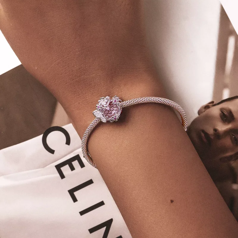 (immagine per) Charm tipo Pandora Farfalle che volano - BSC552 - Visualizza 5