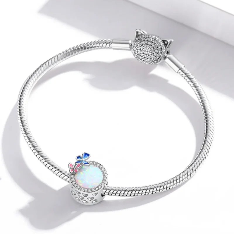 (immagine per) Charm tipo Pandora Farfalle In Primavera - SCC1730 - Visualizza 3
