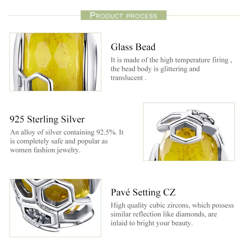 (immagine per) Charm tipo Pandora Favo - SCC1073 - Visualizza 4