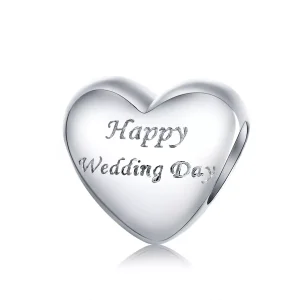 (immagine per) Charm tipo Pandora Felice matrimonio - BSC268