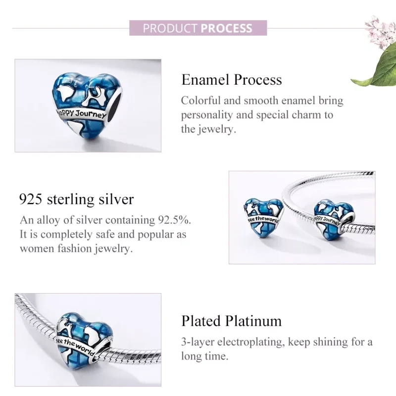 (immagine per) Charm tipo Pandora Felice viaggio - SCC1176 - Visualizza 4