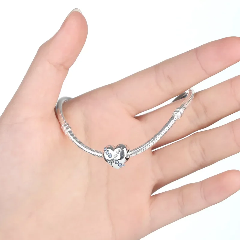 (immagine per) Charm tipo Pandora Figlia Cuore - SCC007 - Visualizza 2