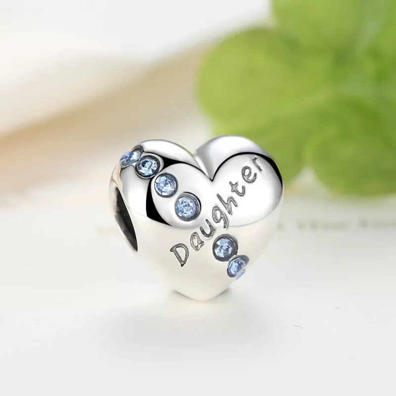 (immagine per) Charm tipo Pandora Figlia Cuore - SCC007 - Visualizza 3