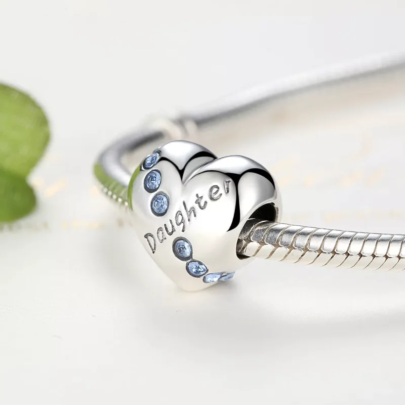 (immagine per) Charm tipo Pandora Figlia Cuore - SCC007 - Visualizza 4