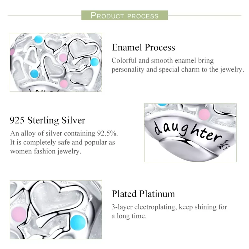 (immagine per) Charm tipo Pandora Figlia - SCC1152 - Visualizza 4