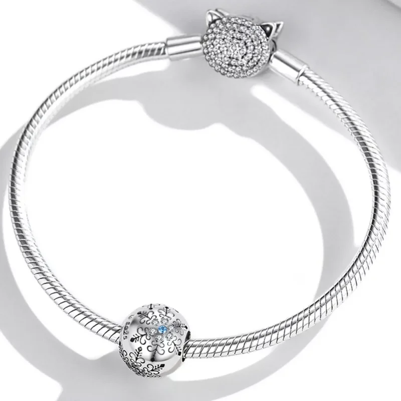(immagine per) Charm tipo Pandora Fiocchi di neve - BSC513 - Visualizza 3
