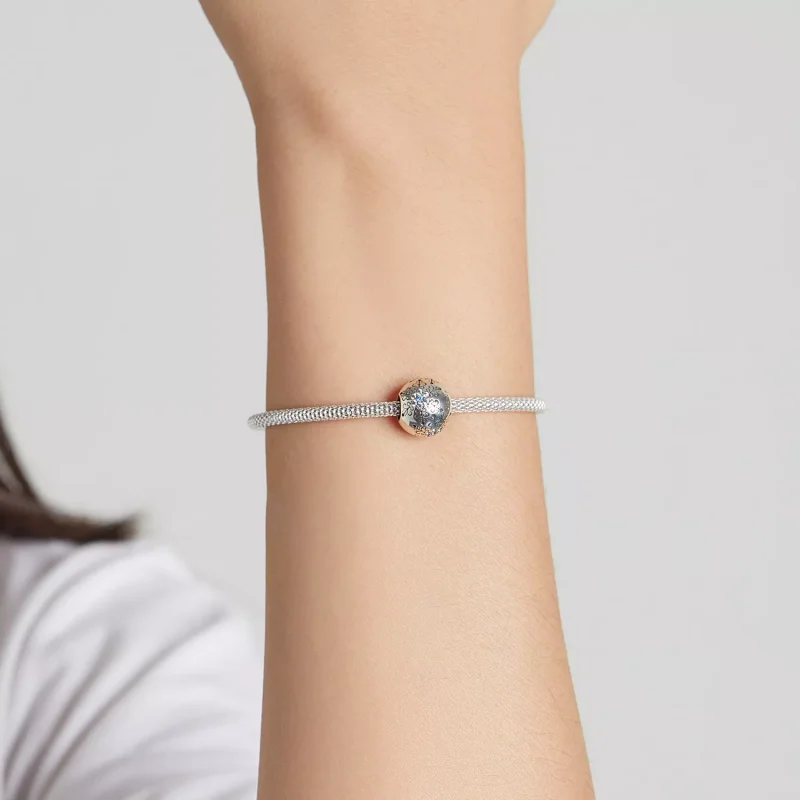 (immagine per) Charm tipo Pandora Fiocchi di neve - BSC513 - Visualizza 5