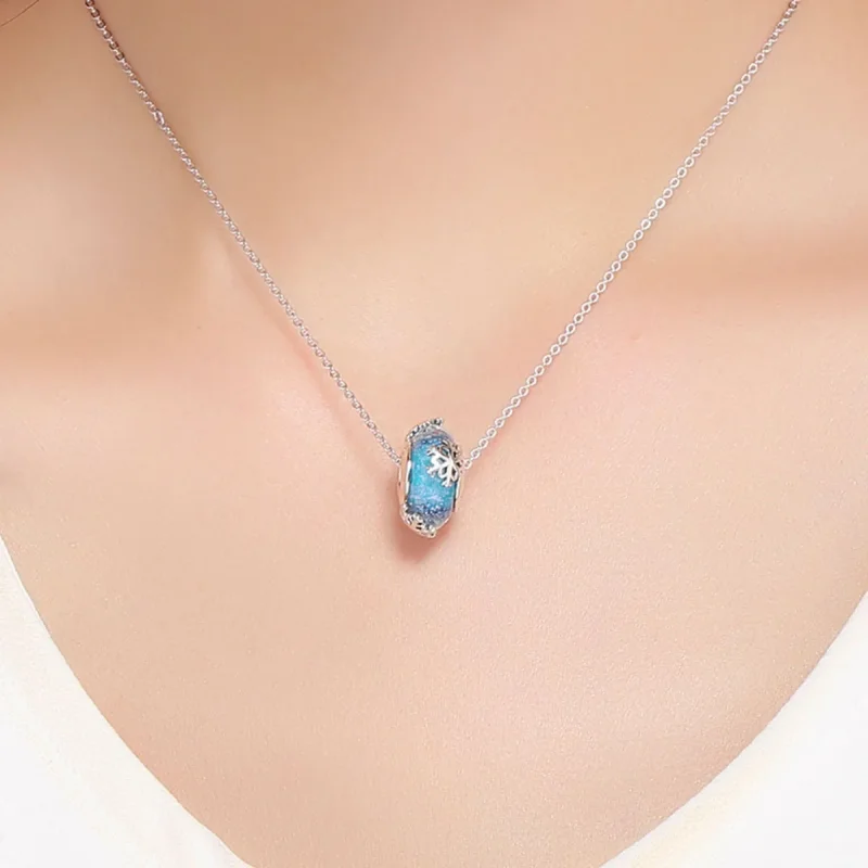 (immagine per) Charm tipo Pandora Fiocchi di neve congelati in inverno - SCC862 - Visualizza 5
