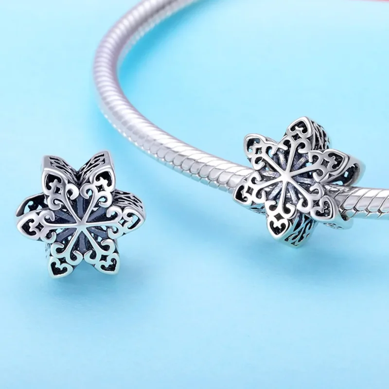 (immagine per) Charm tipo Pandora Fiocco di neve scintillante - SCC719 - Visualizza 2