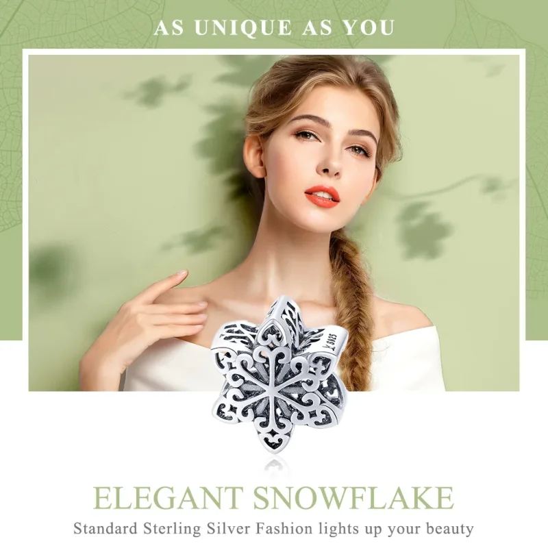 (immagine per) Charm tipo Pandora Fiocco di neve scintillante - SCC719 - Visualizza 6