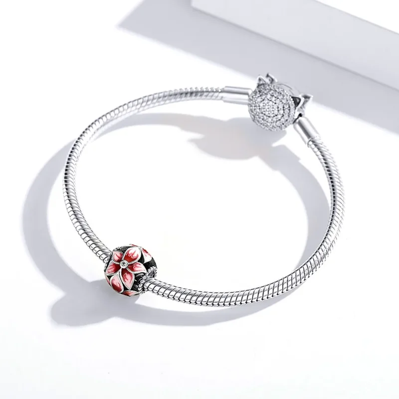 (immagine per) Charm tipo Pandora Fiore che sboccia - SCC1707 - Visualizza 3