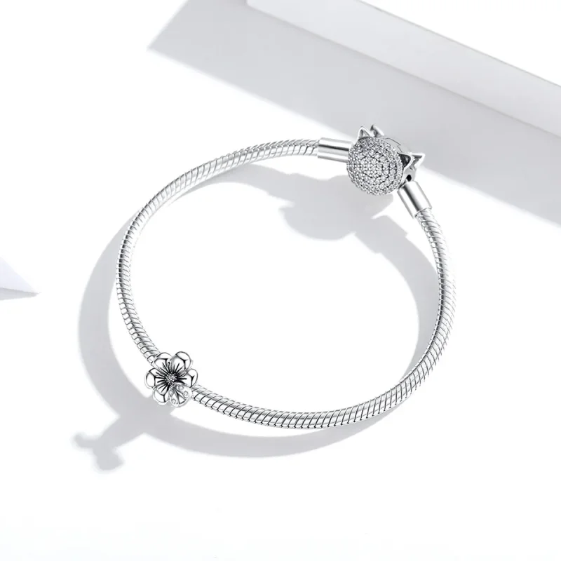 (immagine per) Charm tipo Pandora Fiore che sboccia - SCC1722 - Visualizza 3