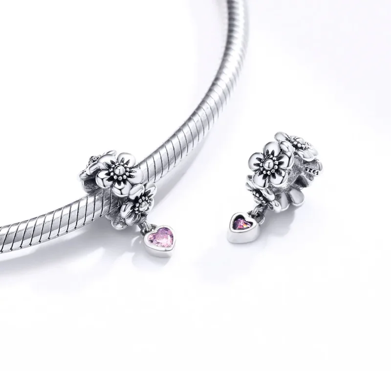 (immagine per) Charm tipo Pandora Fiore d'amore - SCC1485 - Visualizza 4