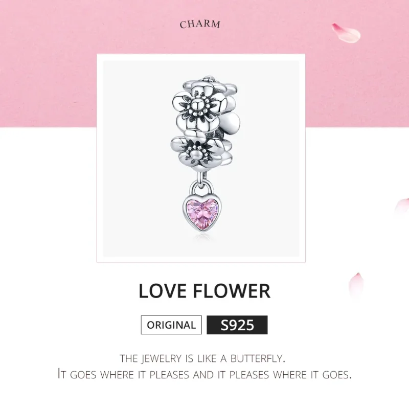 (immagine per) Charm tipo Pandora Fiore d'amore - SCC1485 - Visualizza 5