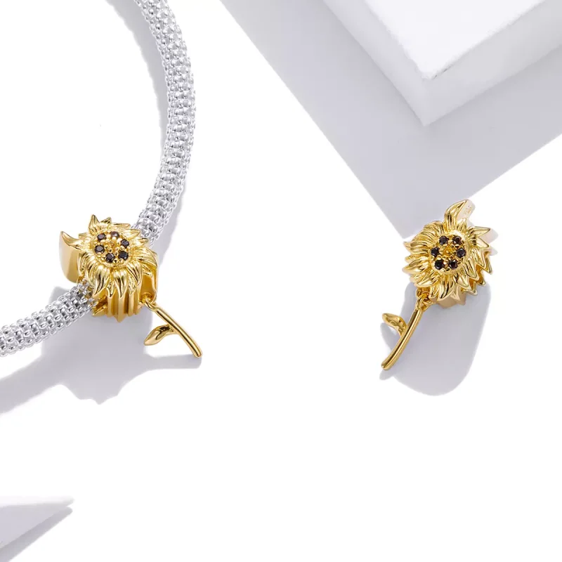(immagine per) Charm tipo Pandora Fiore del sole - BSC425 - Visualizza 4