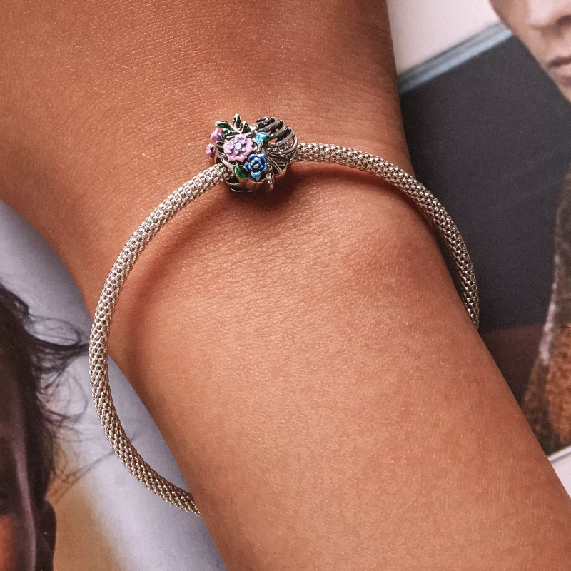 (immagine per) Charm tipo Pandora Fiore della costola di amore - SCC2239 - Visualizza 6